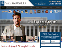 Tablet Screenshot of injurytriallawyer.com